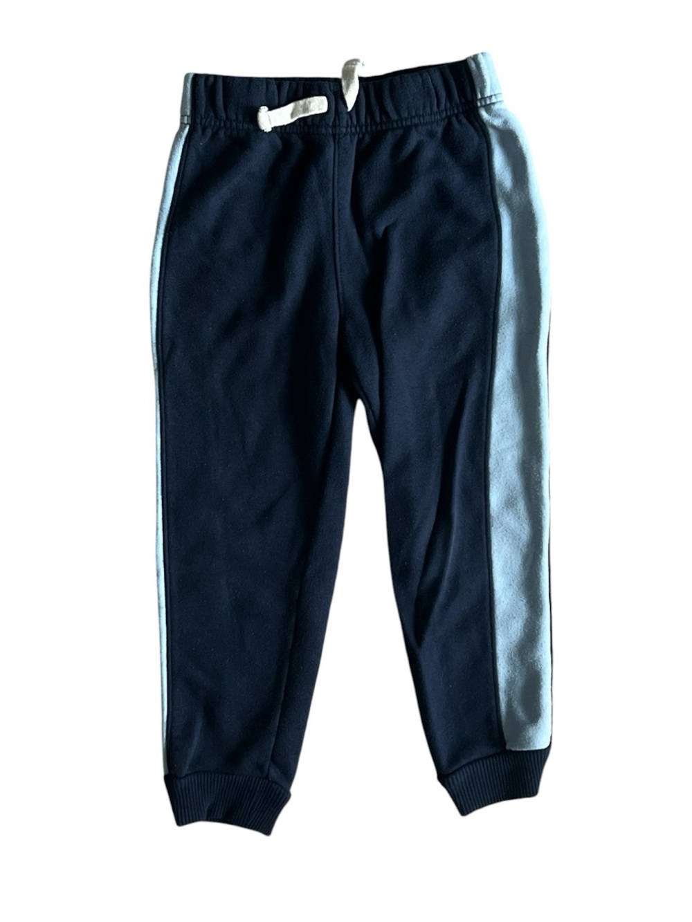 The Children's Place Navy Joggers with Light Blue Side Panels Size 4T